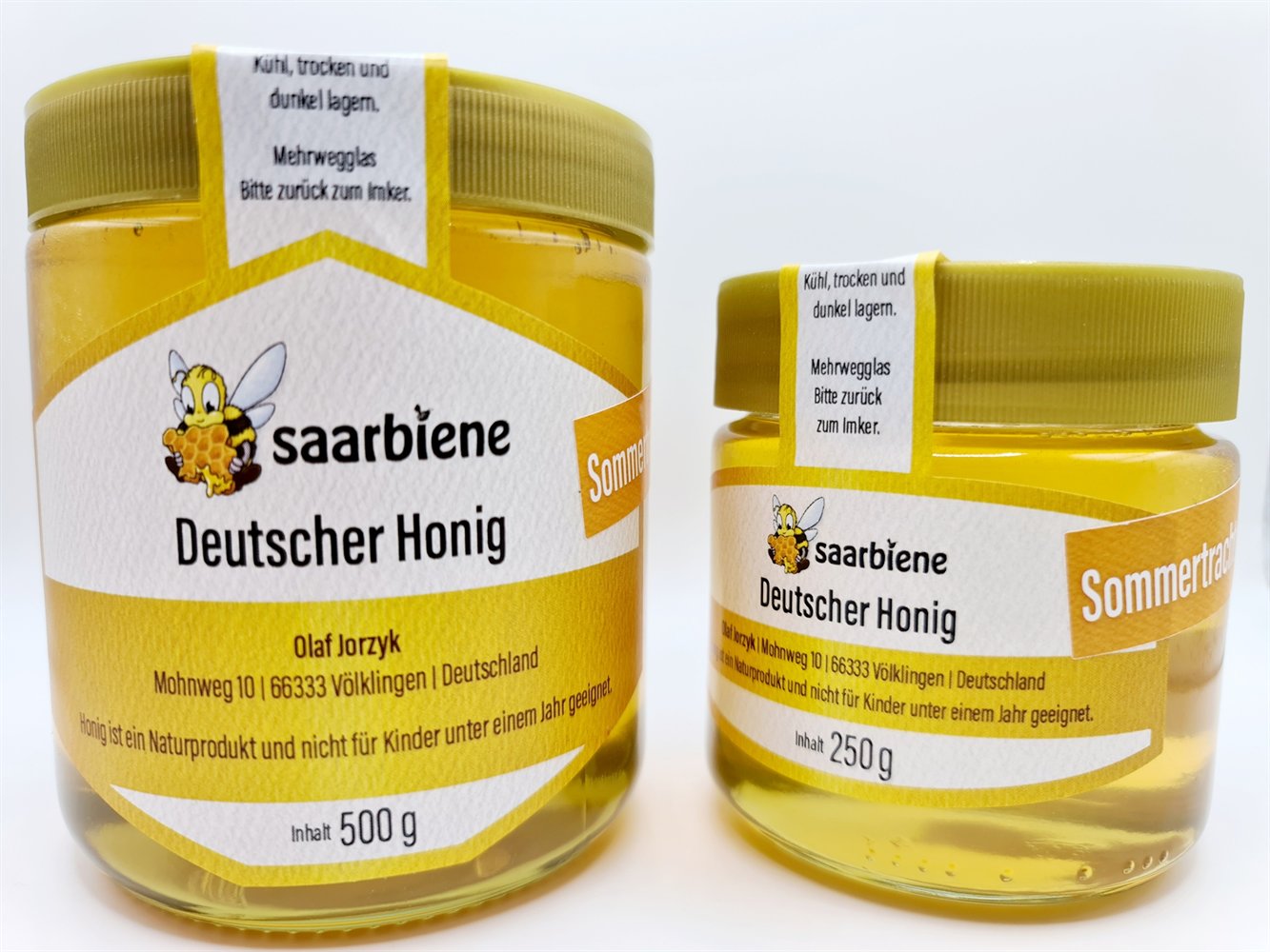 SaarBiene Honiggläser